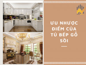 Đóng tủ bếp gỗ sồi