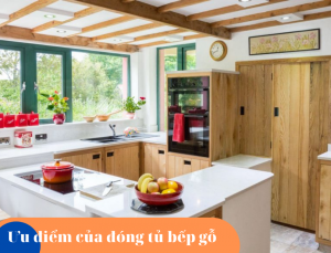 Gỗ đóng tủ bếp tự nhiên