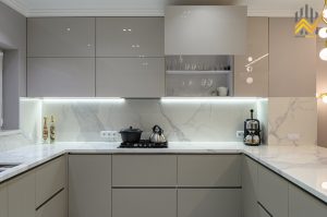 Thi công đèn led tủ bếp