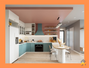 Tủ bếp 1 tầng đẹp