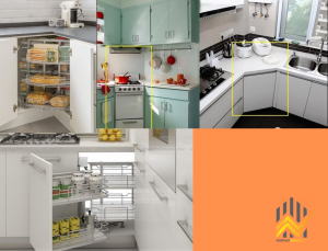 Xử lý góc chết tủ bếp