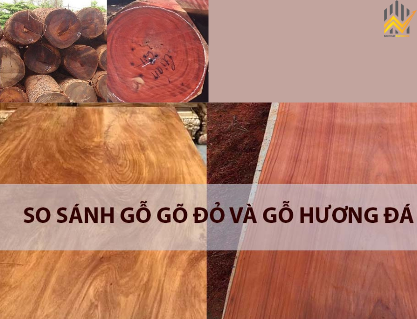 So sánh gỗ gõ đỏ và gỗ hương đá