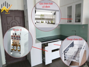Cách bố trí các ngăn tủ bếp