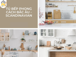 Tủ bếp phong cách bắc âu