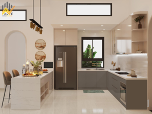 Cách bố trí phòng bếp đẹp