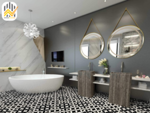 Mẫu nhà tắm đẹp sang trọng