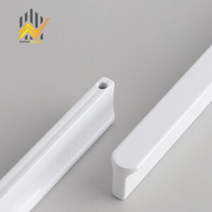 Tay nắm cửa ngăn kéo tủ màu trắng sáng 013