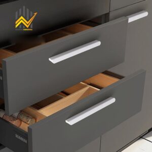 Tay nắm cửa ngăn kéo tủ màu trắng sáng 014