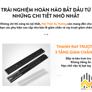 Tủ sách cánh nhôm kính + gỗ MDF lõi xanh màu Trắng/Xám tiết kiệm không gian 9