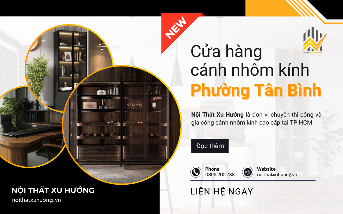 Cửa hàng cánh nhôm kính Phường Tân Bình tại TPHCM 1