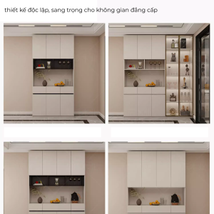 Tủ cánh nhôm kính hiện đại – thiết kế độc lập, sang trọng cho không gian đẳng cấp