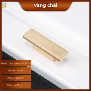 Tay Nắm Tủ Hợp Kim Nhôm Màu Vàng Xước Phong Cách Hiện Đại
