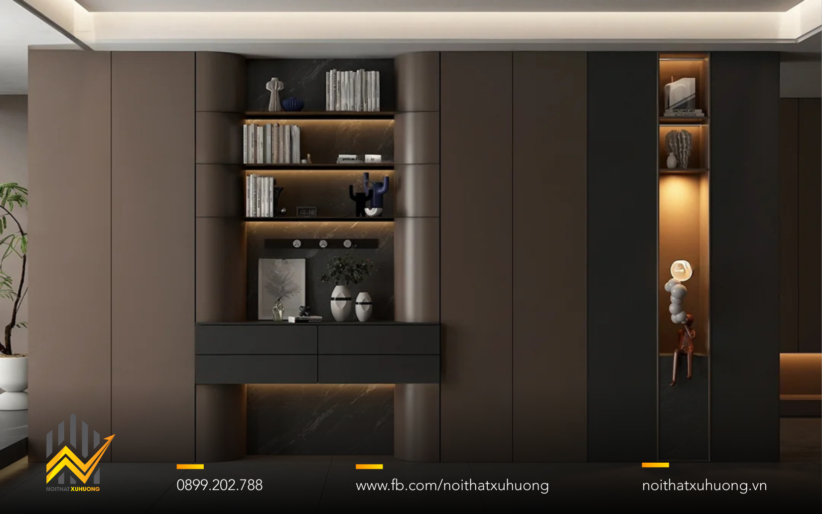 TỦ TRƯNG BÀY GỖ CÁNH NHÔM KÍNH