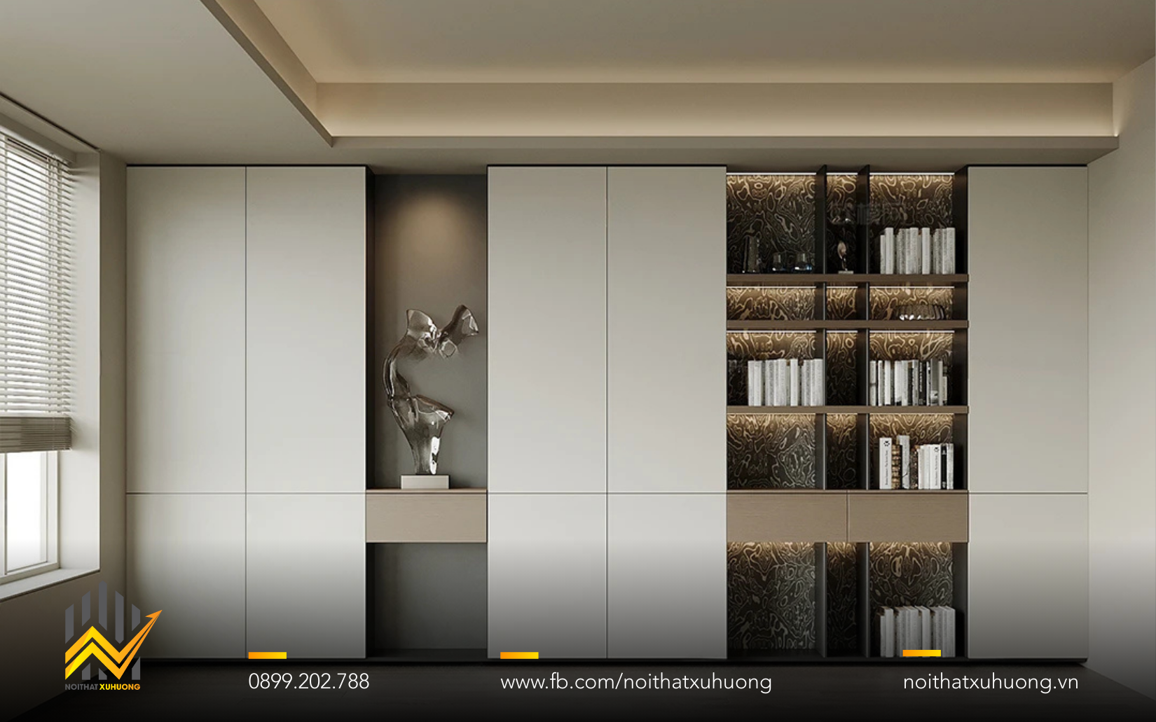 TỦ TRƯNG BÀY GỖ CÁNH NHÔM KÍNH